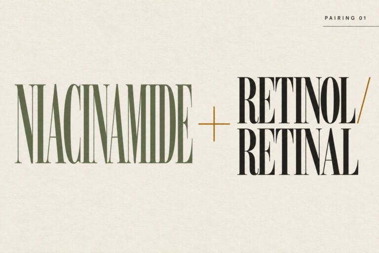 Niacinamide and retinoid routine pairing